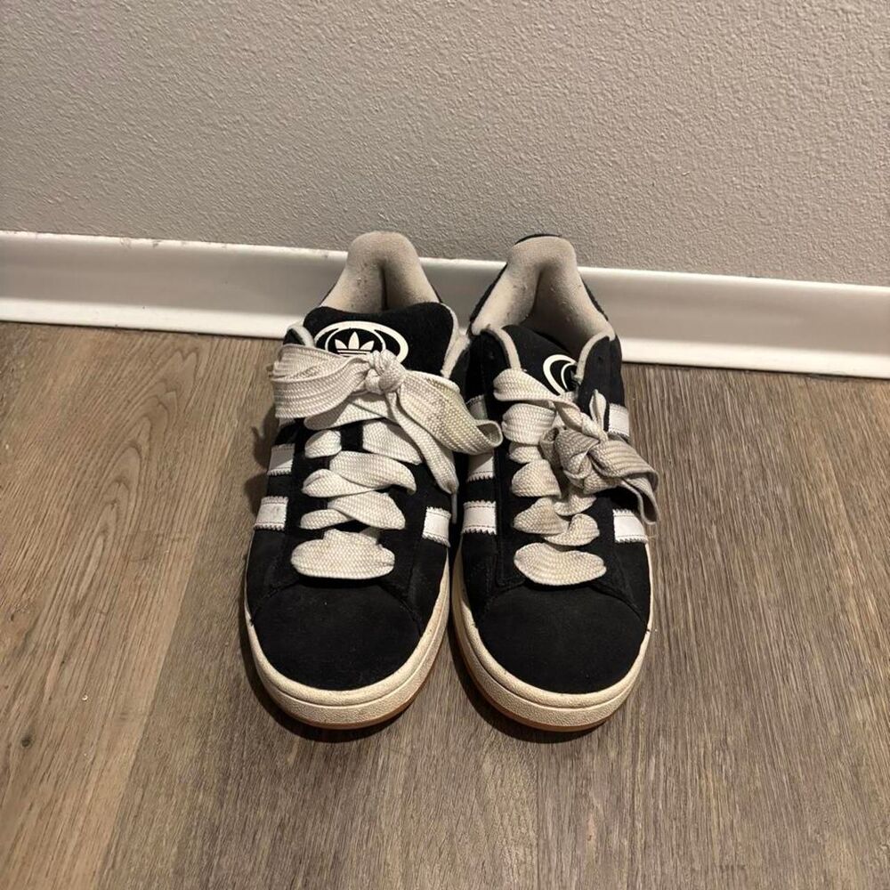 Adidas Women's Black and Navy Trainers